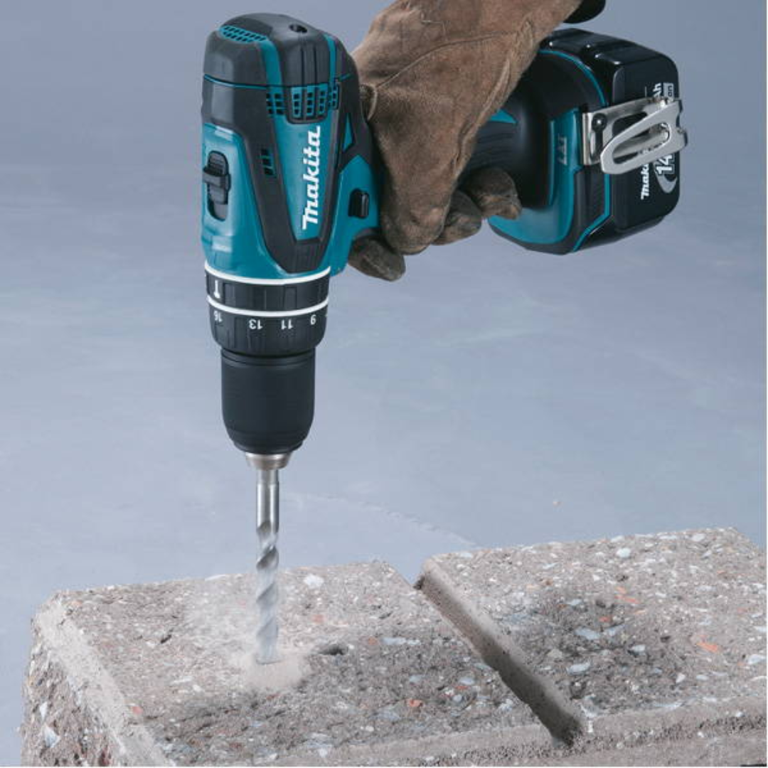 KIT MAKITA ORIGINAL: TALADRO INALÁMBRICO con PISTOLA DE IMPACTO + 26 ACCESORIOS + 2 BATERIAS